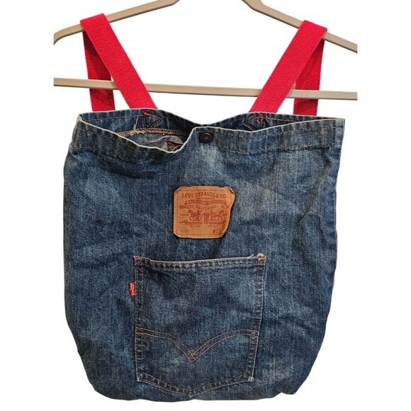 Levis 501 Jean Denim Tote Bag Backpack Purse NOW! Designs Vintage San Francisco - Picture 1 of 13